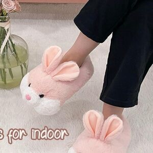 88 Women's Bunny Slippers - Funny Animal Indoor Plush Slippers
